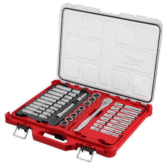 Milwaukee 48-22-9487  -   47pc 1/2" Drive Ratchet & Socket Set with PACKOUT™ Low-Profile Organizer