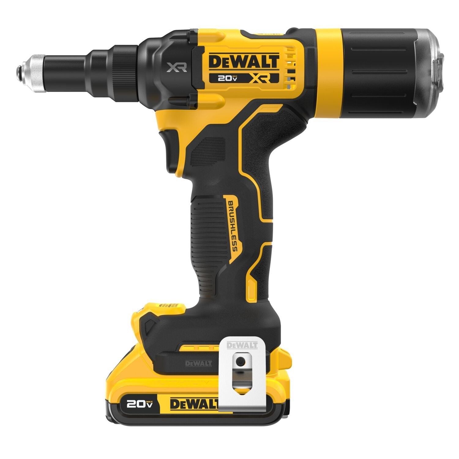 DEWALT DCF403D1-20V MAX* XR bürstenloser Akku-Nietwerkzeugsatz, 3/16 Zoll