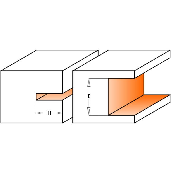 CMT 800.506.11 - 3-Flügel-Nutfräser-Fräser-Set