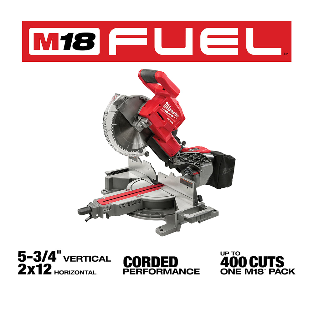 Milwaukee 2734-20 - M18 FUEL™ 10" Dual Bevel Sliding Compound Miter Saw