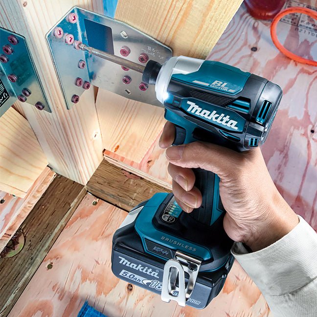 Makita DTD172Z - Visseuse à chocs sans fil 18 V Li-Ion sans balais 1/4" avec XPT (outil seul) avec mode mémoire à changement rapide