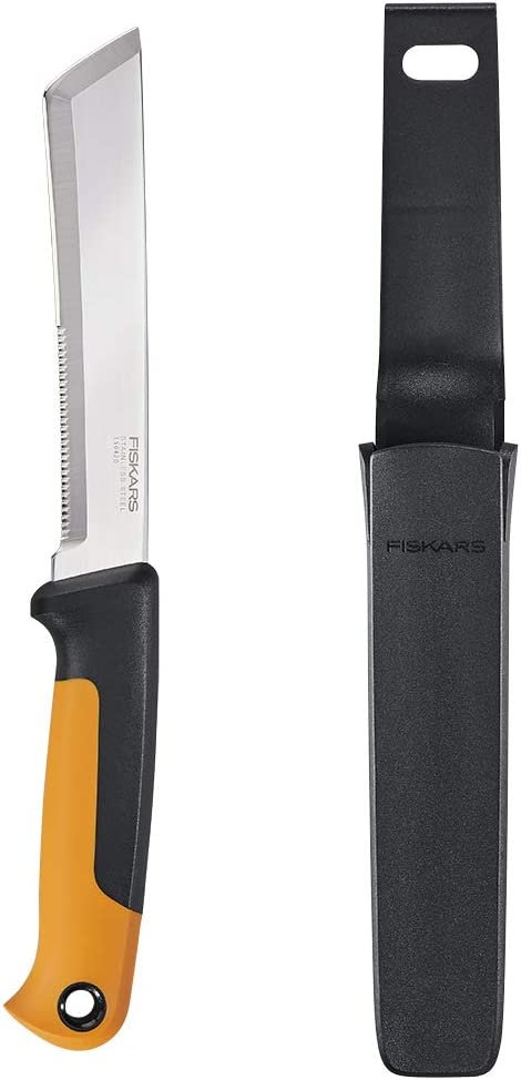 Fiskars FSK340150 - Couteau de jardin fixe pour la récolte