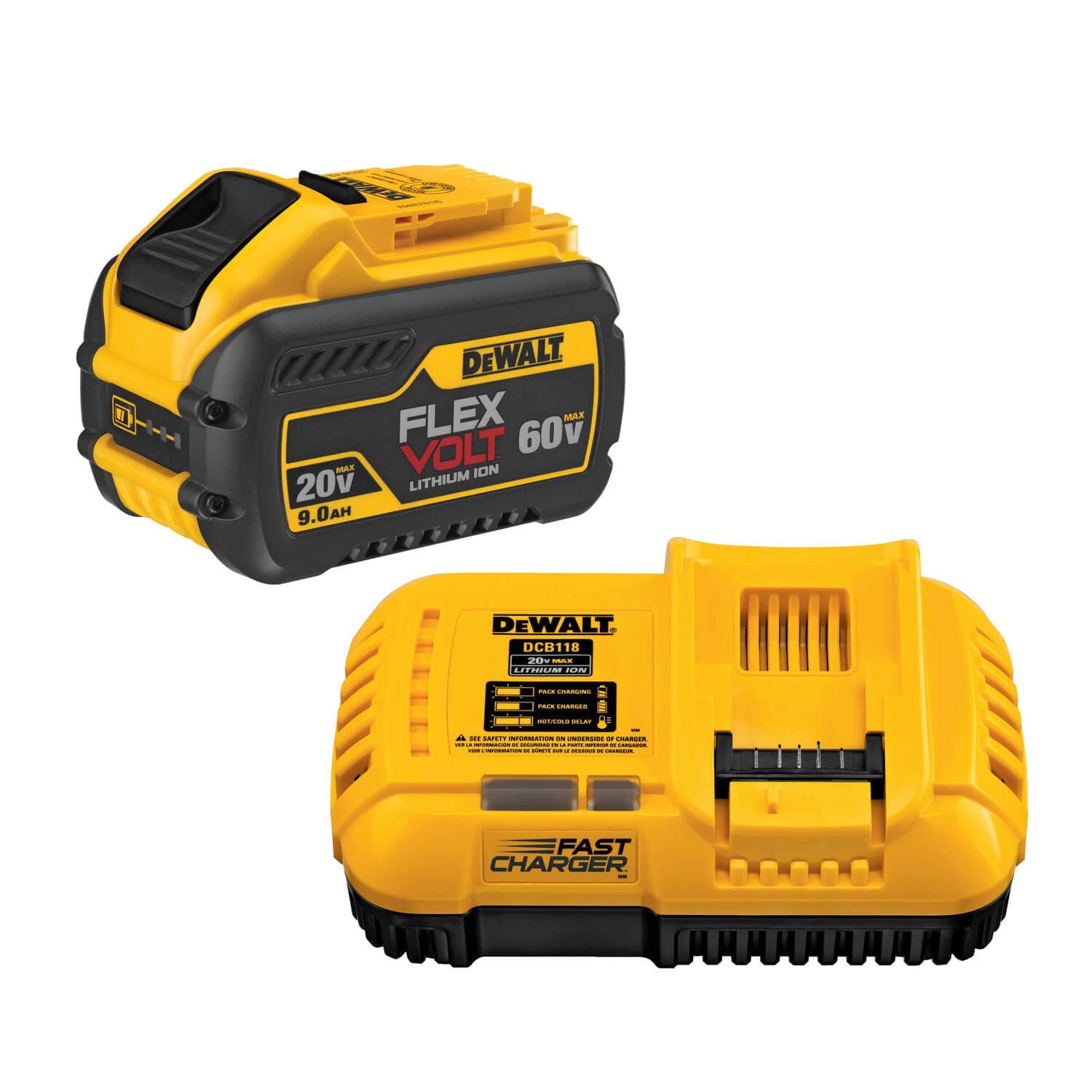 DEWALT DCB118-FLEXVOLT 20V MAX*/ 60V MAX* Ladegerät, Schnellladung