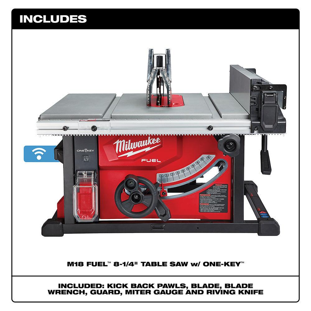 Milwaukee 2736-20  -  M18 FUEL™ 8-1/4" Table Saw w/ One-Key™