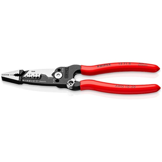 Knipex 13718SBA - 8" Forged Wire Stripper 20-10 AWG