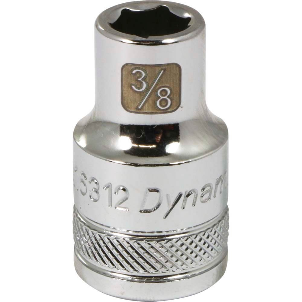 DYNAMIC 1/2" D 6 PT 3/8" CHR SKT