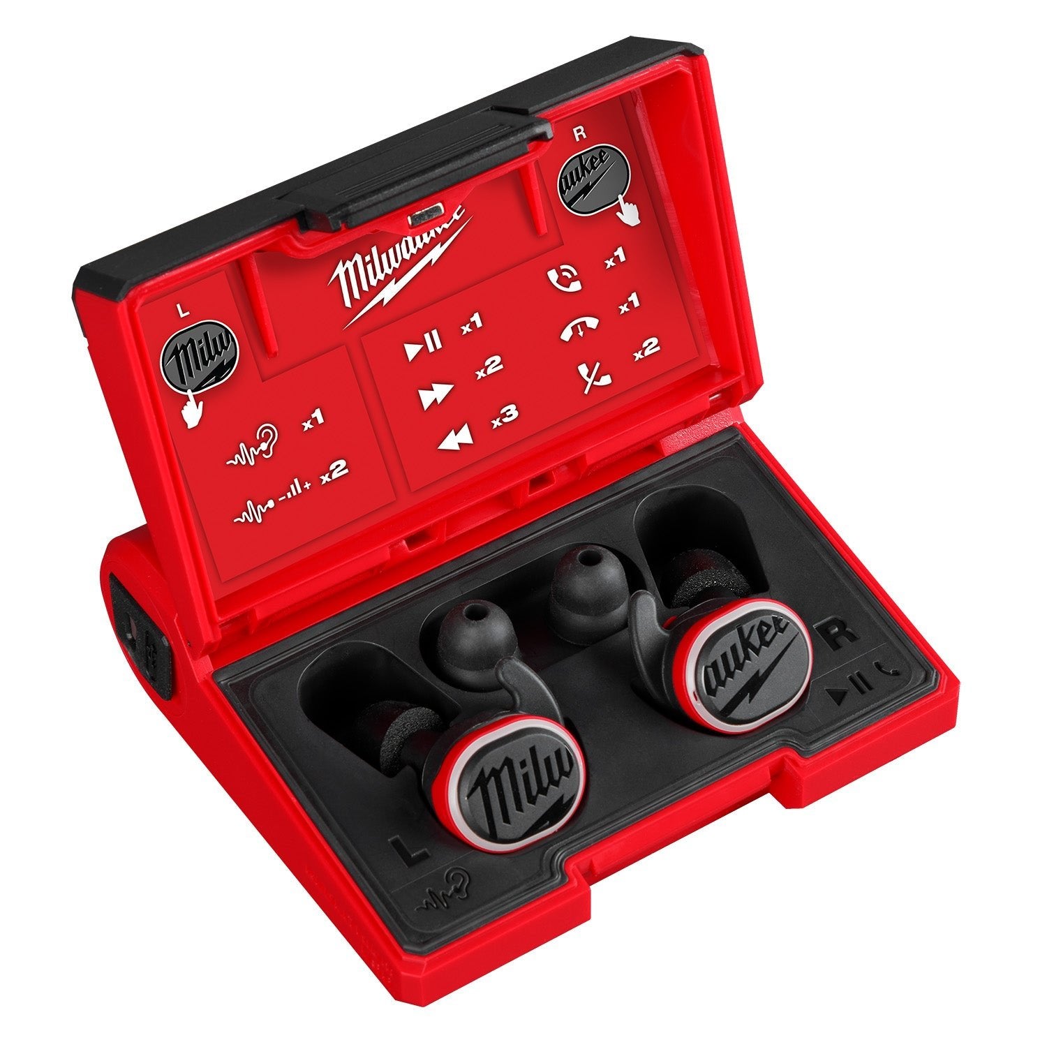 Milwaukee 2191-21 - REDLITHIUM™ USB Bluetooth® Jobsite Ear Buds