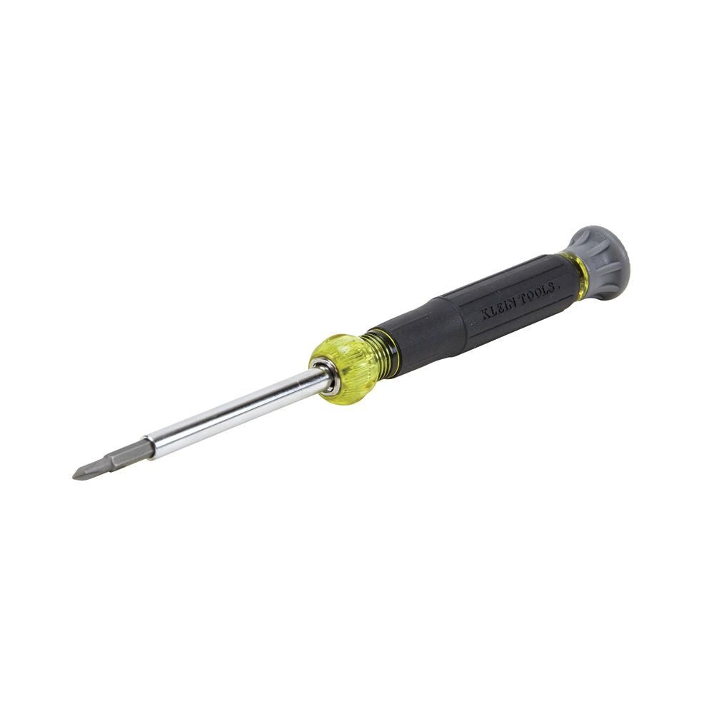 Klein KLE-32581 - Multi-Bit Electronics Screwdriver, 4-in-1, Phillips, Slotted Bits