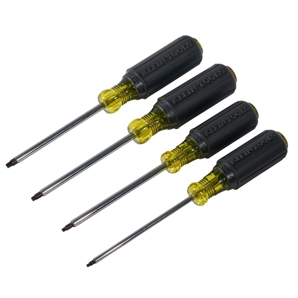 KLEIN 85664  -  4PC SQUARE RECESS SCREWDRIVER SET