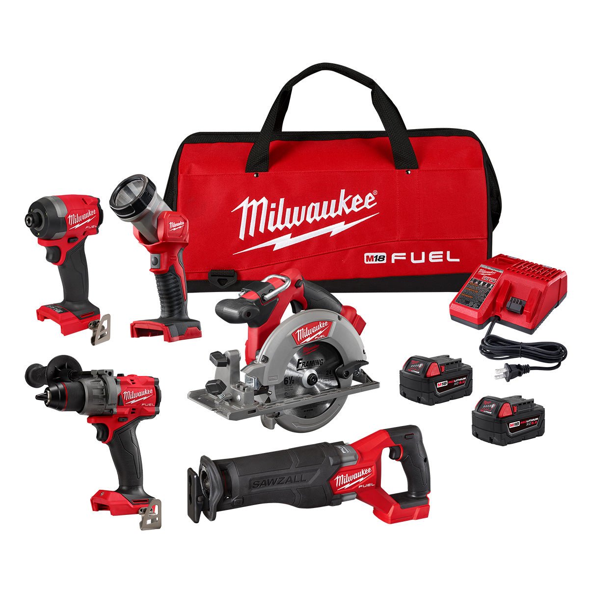 Milwaukee 3697-25 - M18 FUEL™ 5 Tool Combo Kit