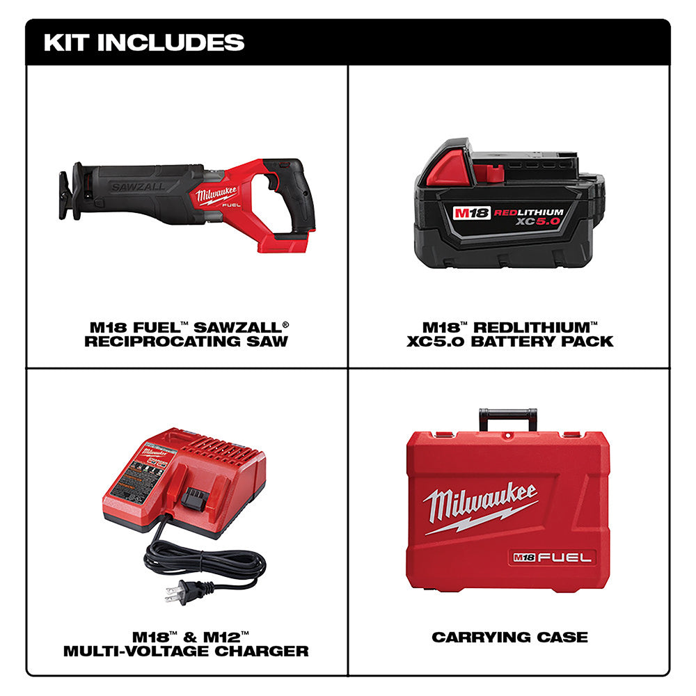 Milwaukee 2821-21  -  M18 Fuel Gen II Sawzall - Kit