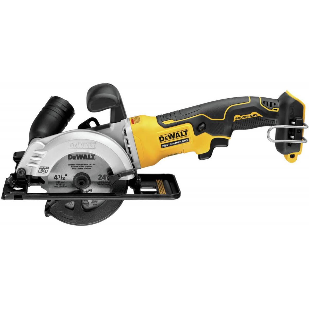 Scie circulaire sans fil Dewalt DCS571B ATOMIC 20 V MAX* sans balais 4-1/2 po (outil seul)