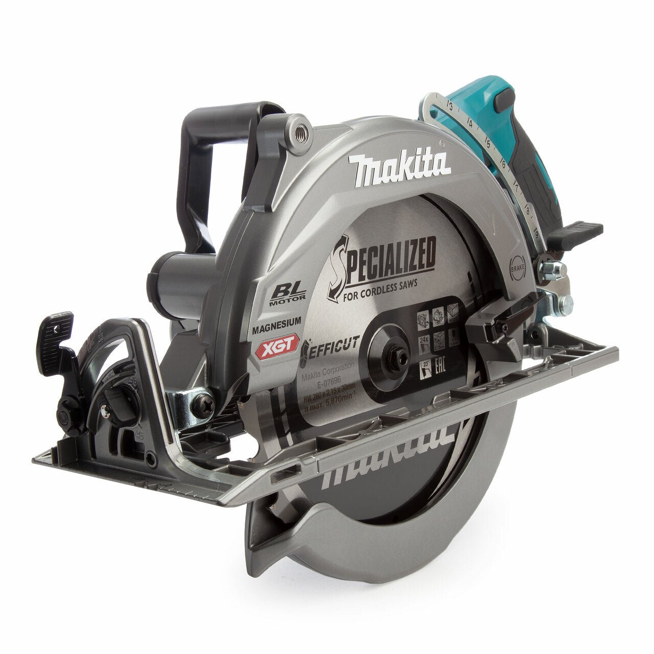 Makita RS002GZ - Scie circulaire 40 V MAX XGT Li-ion 10-1/4 po à poignée arrière avec AWS (outil seul)