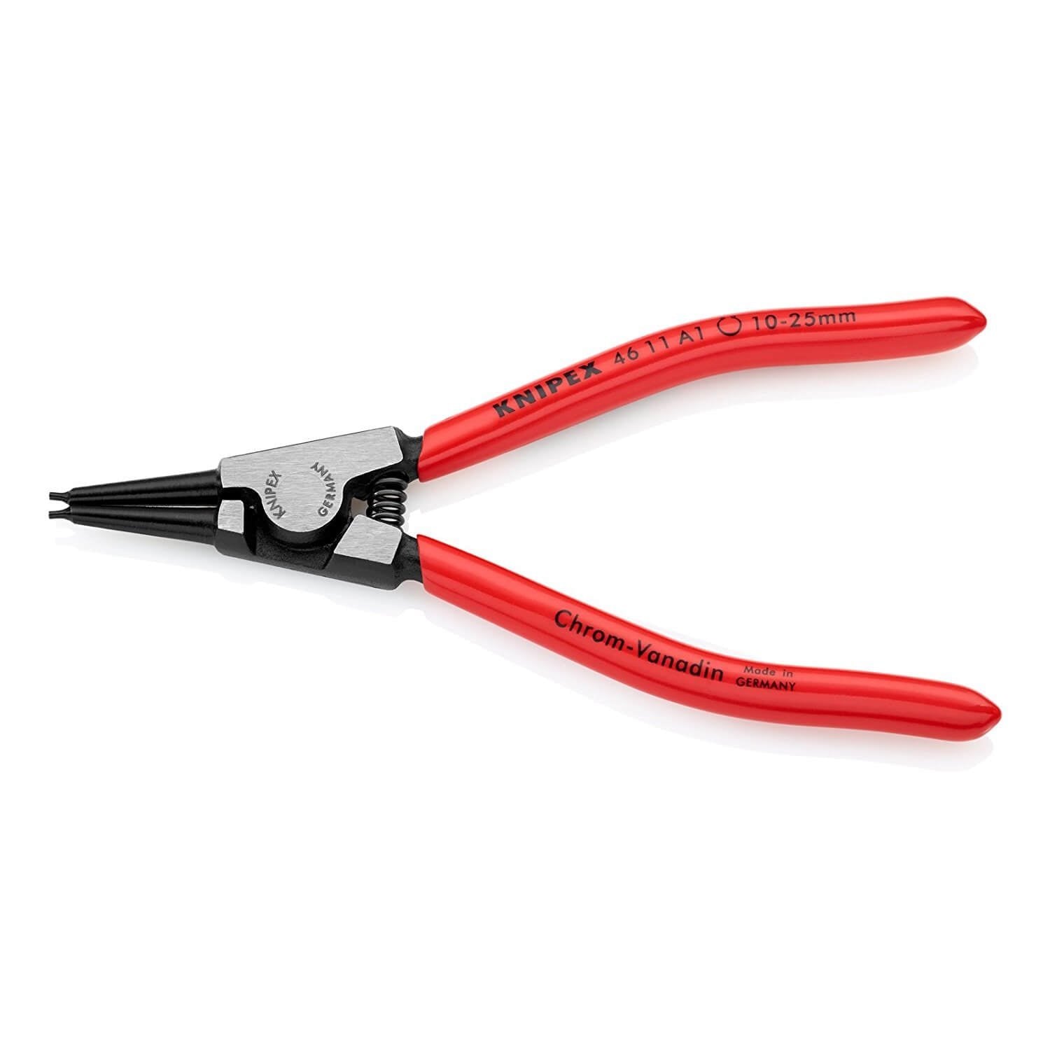 Knipex 4611A1 External Straight Retaining Ring Pliers 10--25mm