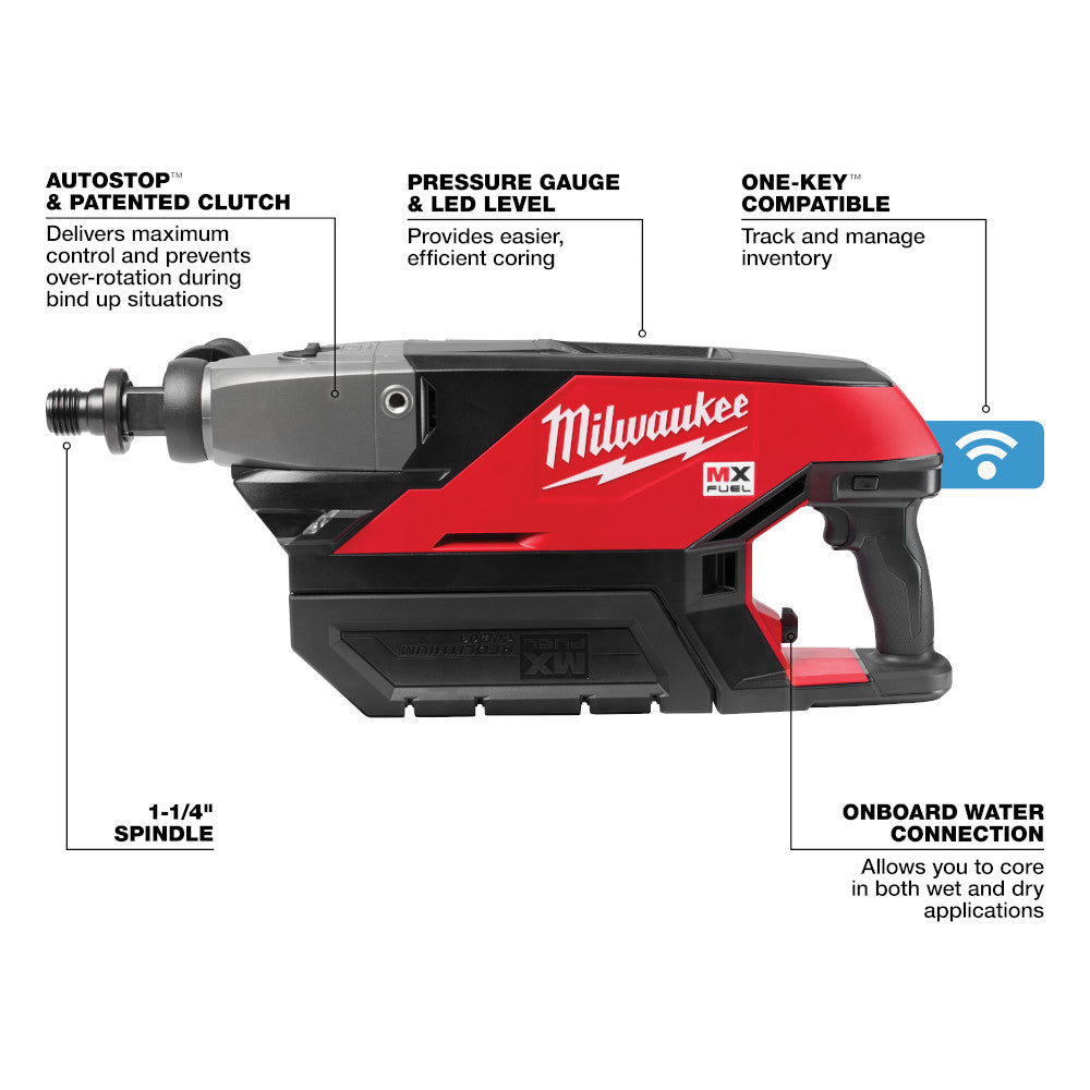 Milwaukee MXF301-2CP MX FUEL Handheld Core Drill Kit