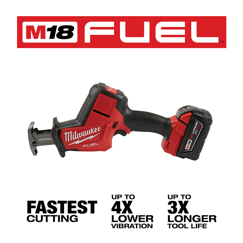 Milwaukee 2719-21 - M18 FUEL Hackzall with 5.0Ah Battery & C