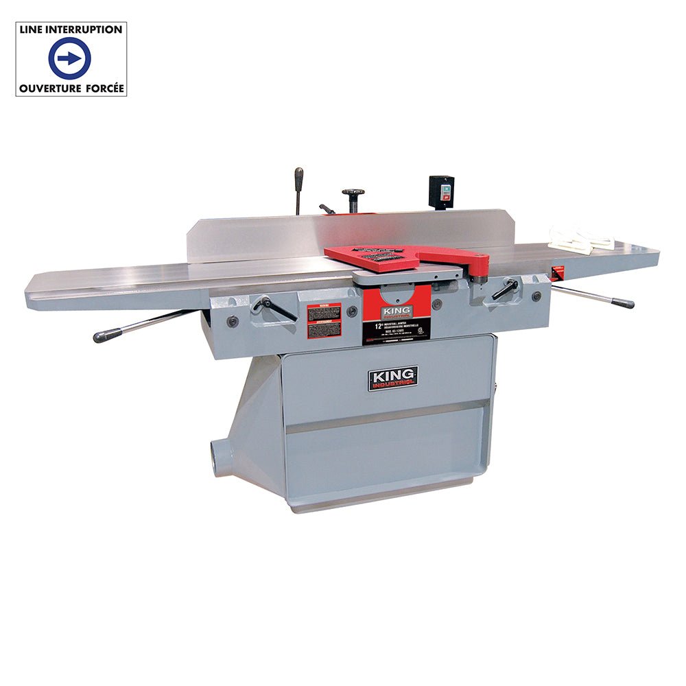 King Canada KC-120FX-5  -  12" INDUSTRIAL JOINTER (550V, 3 PHASE)