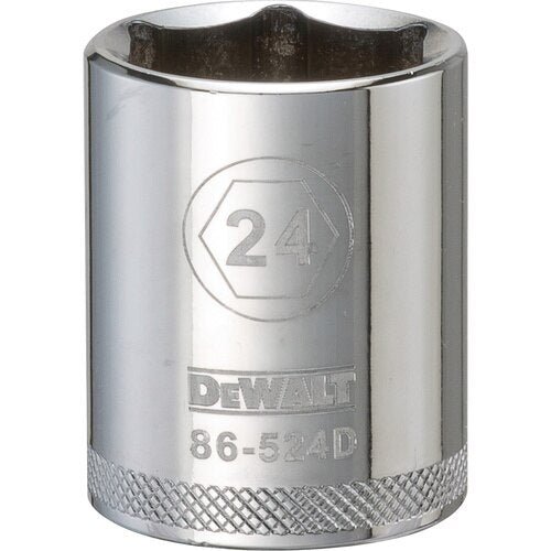 Dewalt DWMT86524OSP  -   1/2 DRIVE SOCKET-6 POINT-24MM