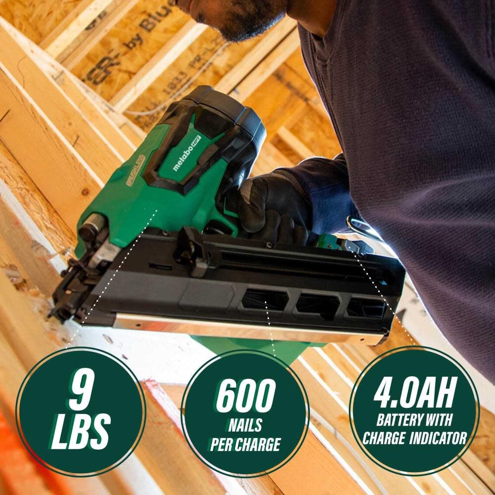 Metabo HPT 3-1/2" 18V Cordless Framing Nailer Kit - NR1890DCSTM