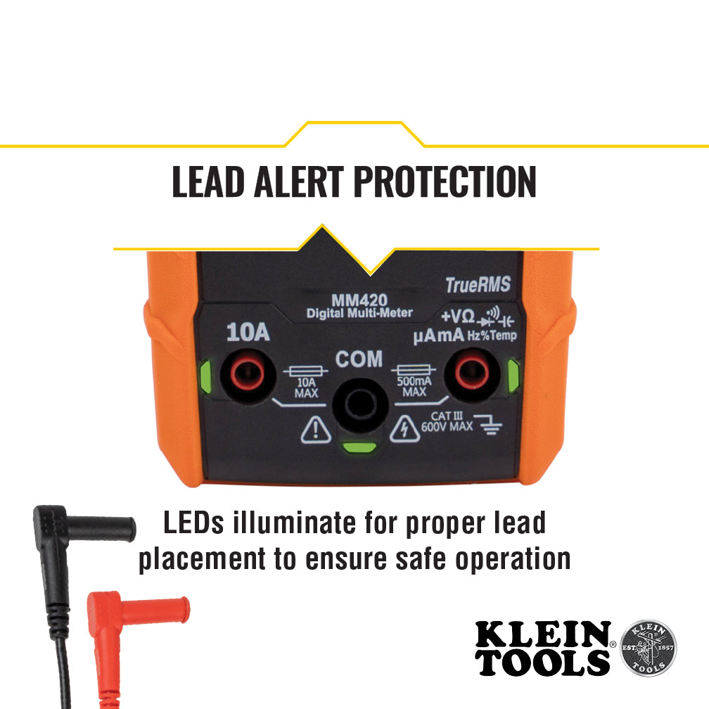 Klein TRMS Auto-Ranging 600V Multimeter - KLE-MM420