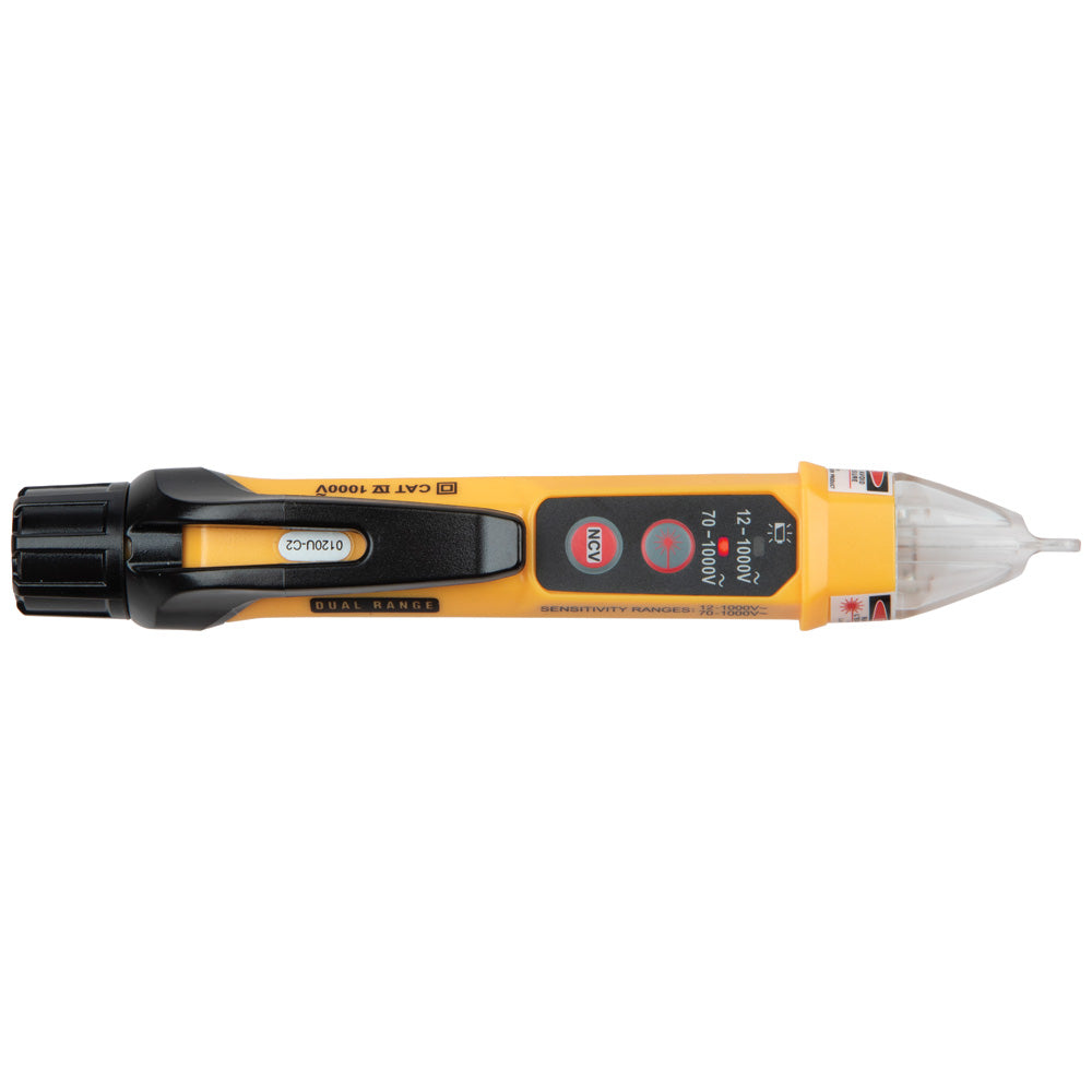 Klein KLE-NCVT-5A - Stylo testeur de tension sans contact, double plage, avec pointeur laser