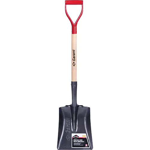 Garant GHS2D Pro Series Square Point Shovel with Wood Handle and Steel D-Grip
