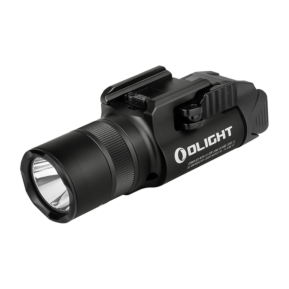 Olight Baldr Pro R rail-mount tactical light, black, front angle
