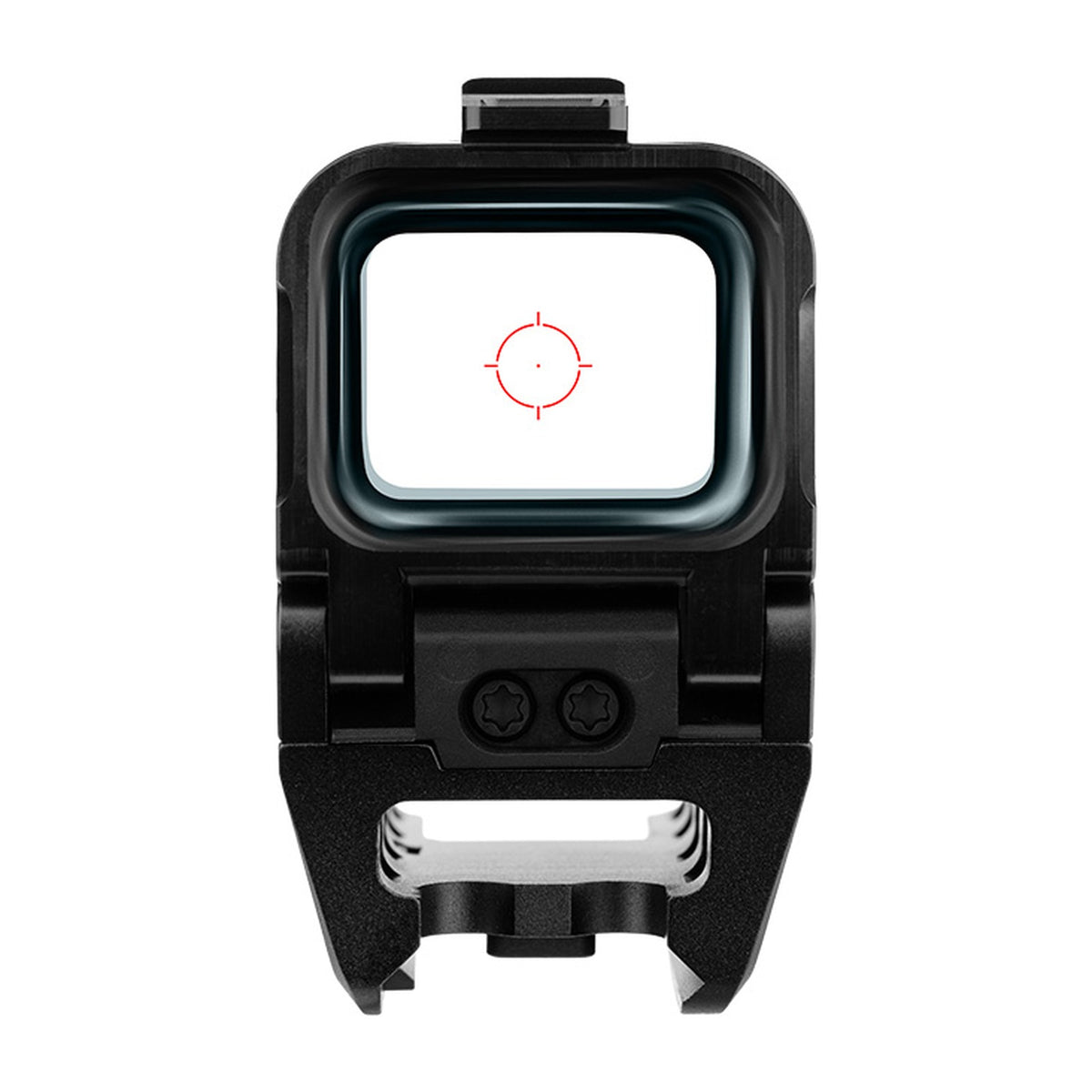 Olight Osight R view through the window showing reticle