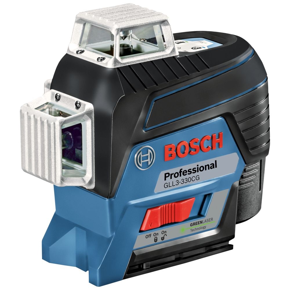Bosch GLL3-330CG - 12V Max 360⁰ Connected Green-Beam Three-Plane Leveling and Alignment-Line Laser Kit with (1) 2.0 Ah Battery
