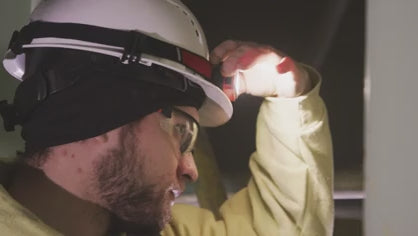 Load video: Milwaukee 2012R Rechargeable Magnetic Headlamp And Task Light - product video