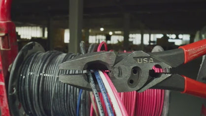 Milwaukee MT550C 9" Lineman's Comfort Grip Pliers w/ Crimper and Bolt Cutter (USA) - product video
