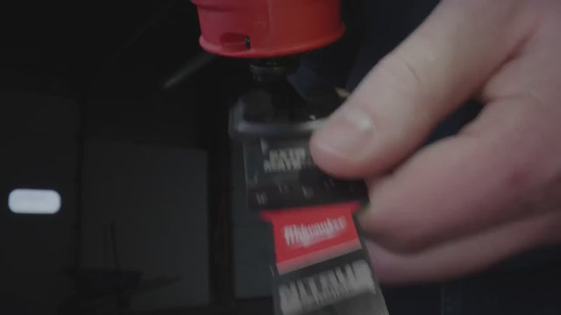 Milwaukee 49-25-1561 NITRUS CARBIDE™ Extreme Metal Universal Fit OPEN-LOK™ Multi-Tool Blade 1PK - product video