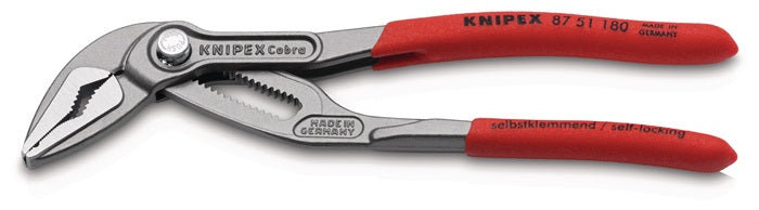 KNIPEX 8751180SBA 7" Cobra QuickSet Water Pump Pliers