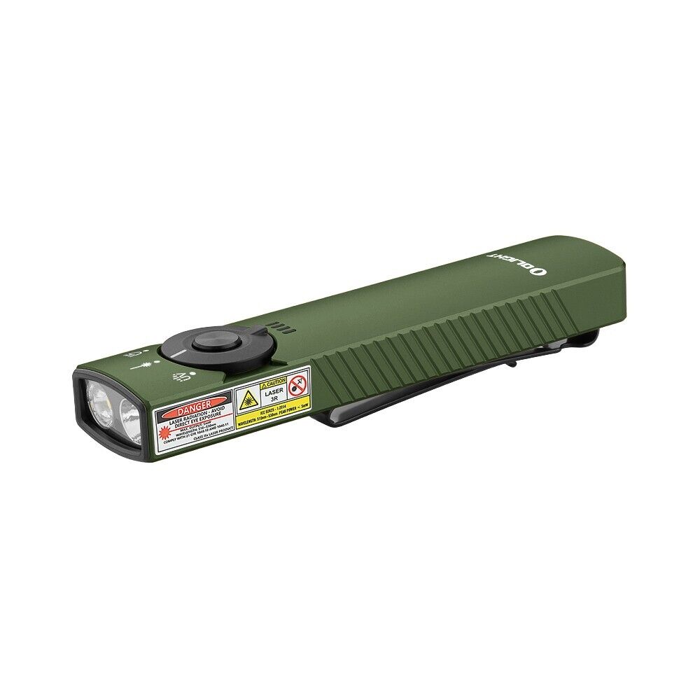 OLIGHT ARKFELDPRO - Olight Arkfeld Pro Flat EDC Flashlight with UV Light &  Green Laser - Black