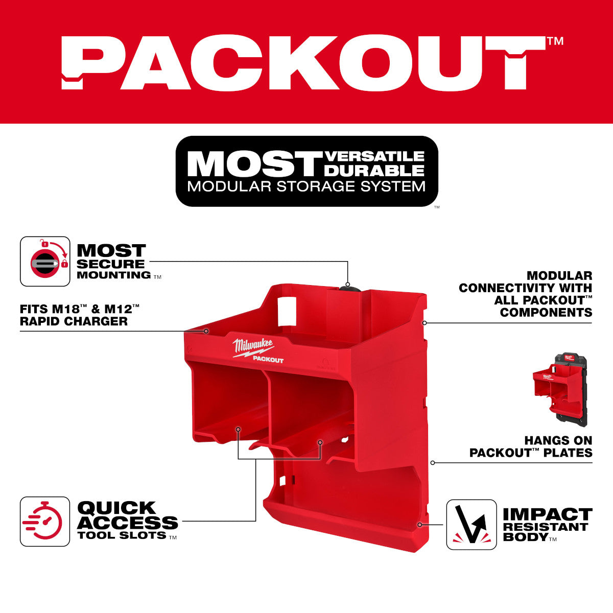 Milwaukee 48-22-8343 - PACKOUT™ Werkzeugstation