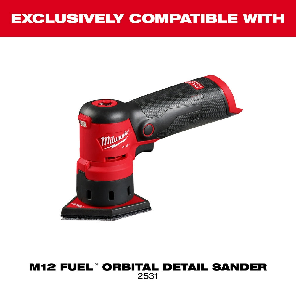 Milwaukee 48-80-5220 - 220er-Netzschleifblätter für M12 FUEL™ Exzenterschleifer, 12er-Pack