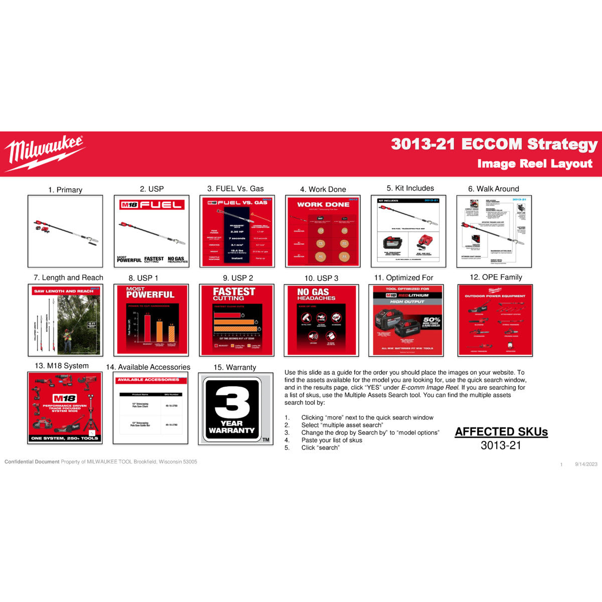 Milwaukee 3013-21 - Kit de scie à perche télescopique M18 FUEL™