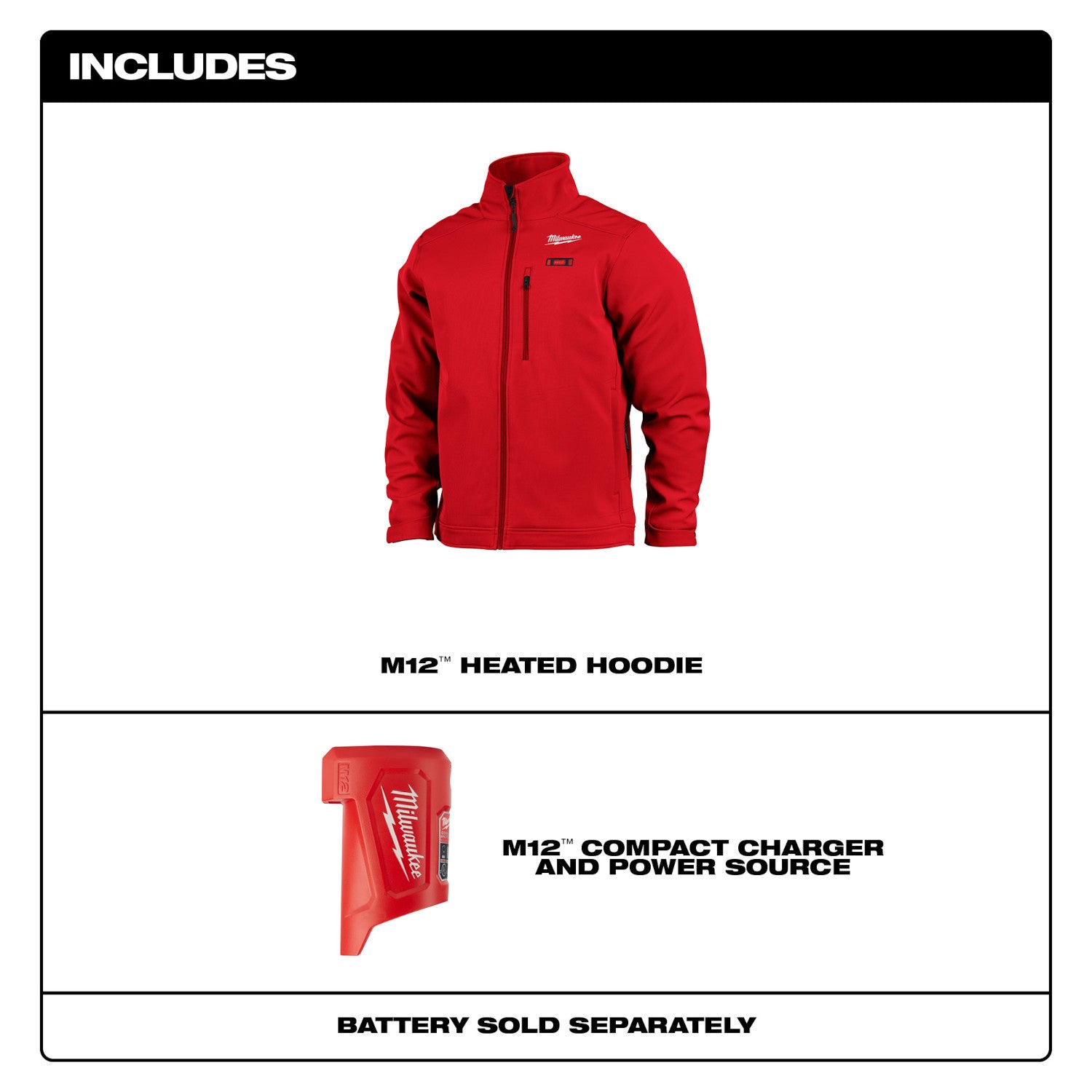 Milwaukee 204BL-21M - M12™ Heated TOUGHSHELL™ Jacket Kit - Blue M