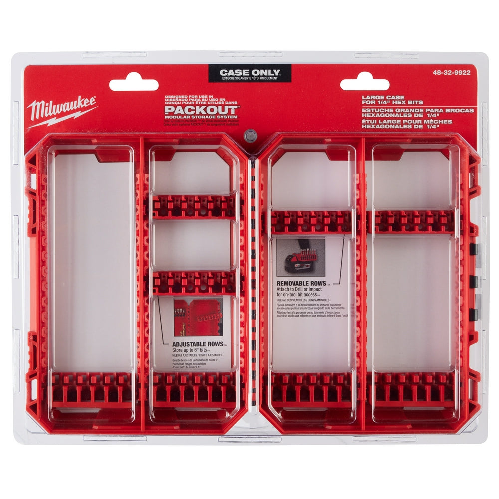 Milwaukee 48-32-9922 - Grand étui personnalisable pour accessoires de visseuse à percussion