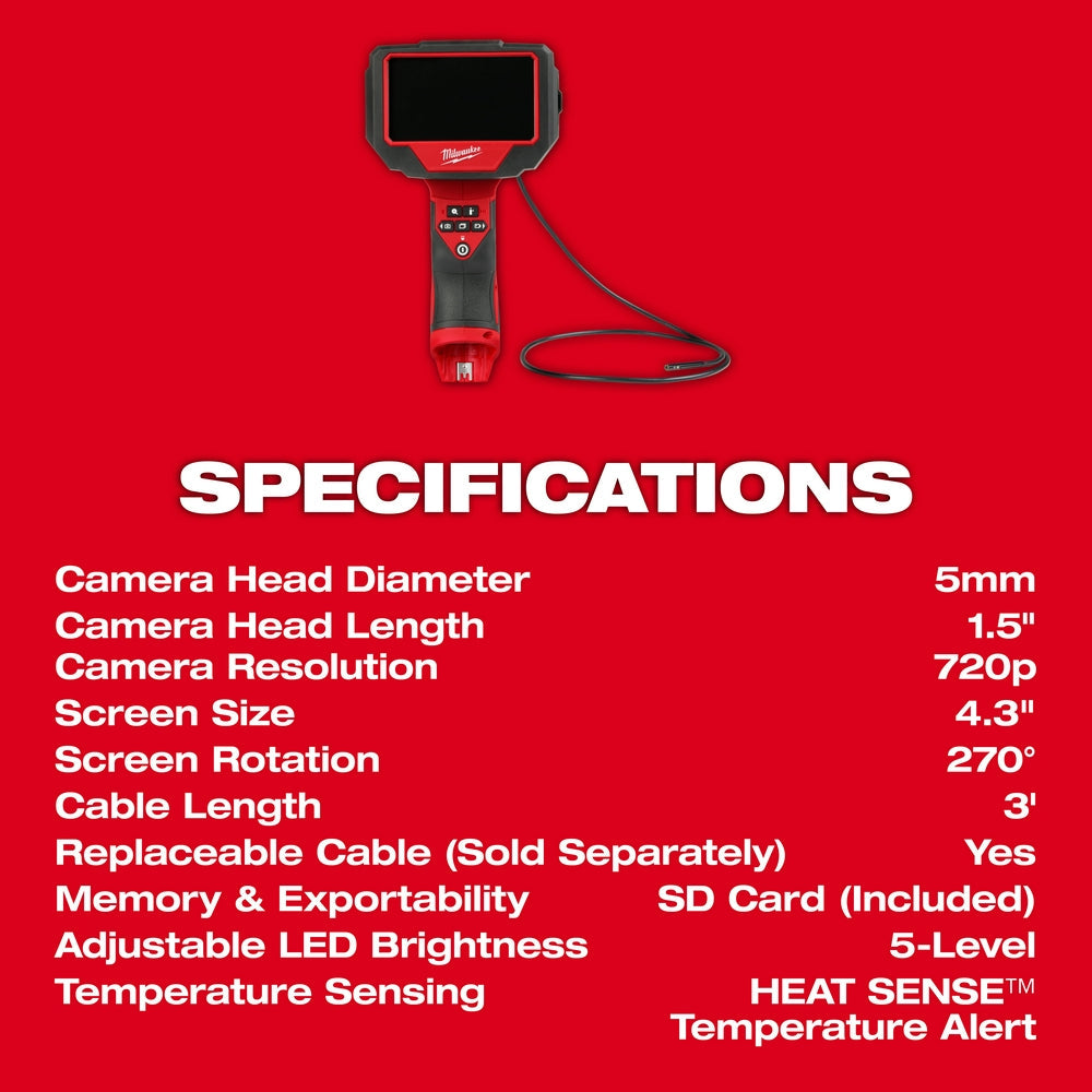 Milwaukee 3150-20 - M12™ Auto Technician Borescope