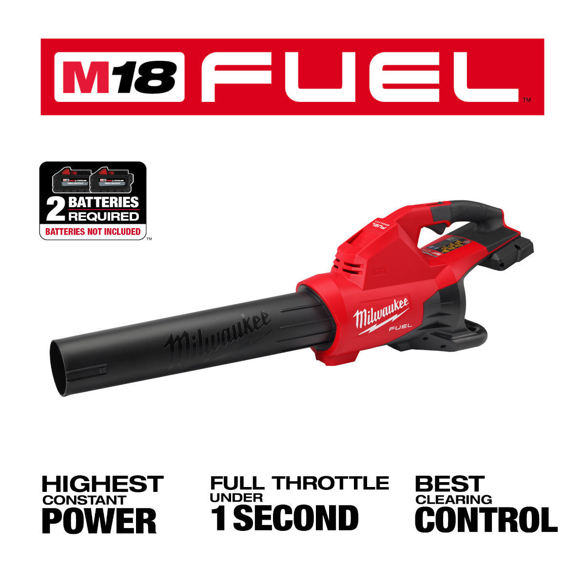 Milwaukee 2824-20 - M18 FUEL™ Laubbläser mit Doppelakku