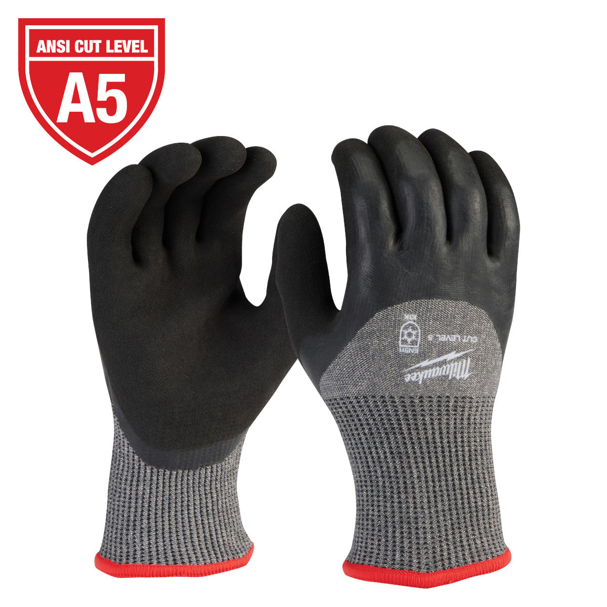 Milwaukee 48-73-7953 - Cut Level 5 Winter Dipped Gloves - XL