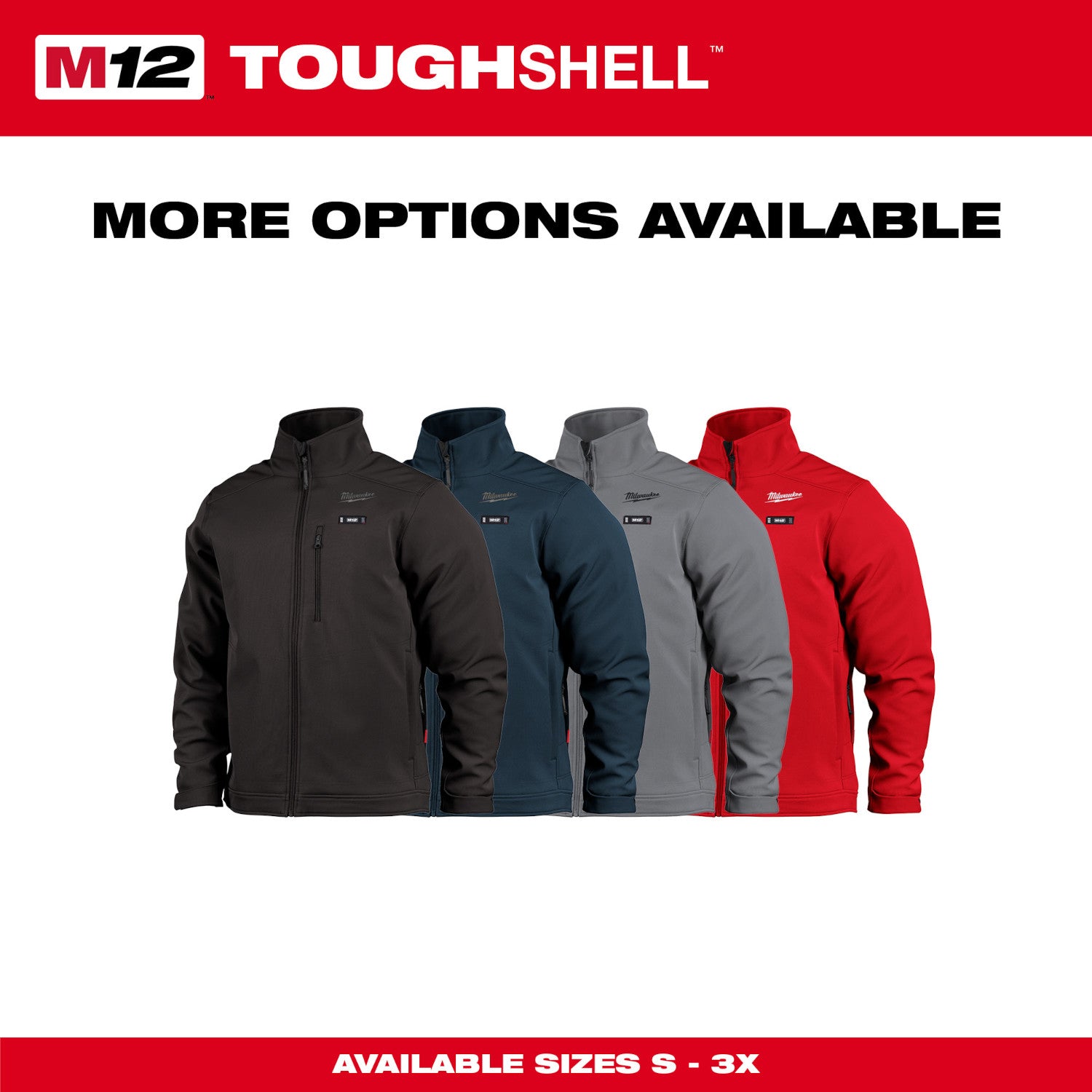 Milwaukee 204BL-21M - Ensemble veste chauffante M12™ TOUGHSHELL™ - Bleu M