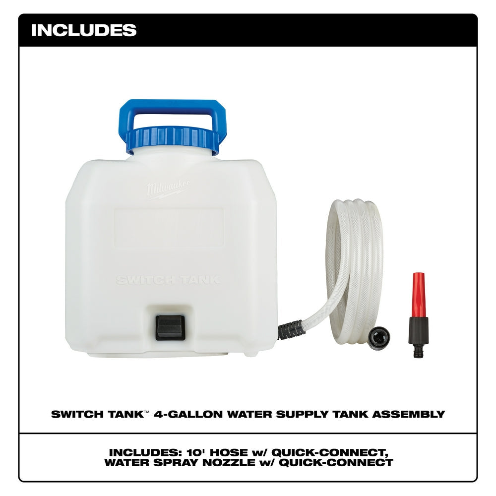 Réservoir d'alimentation en eau Milwaukee 49-16-28WS - SWITCH TANK™ de 4 gallons