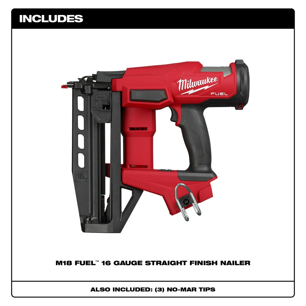 Milwaukee 3020-20 - Cloueuse de finition droite M18 FUEL™ calibre 16