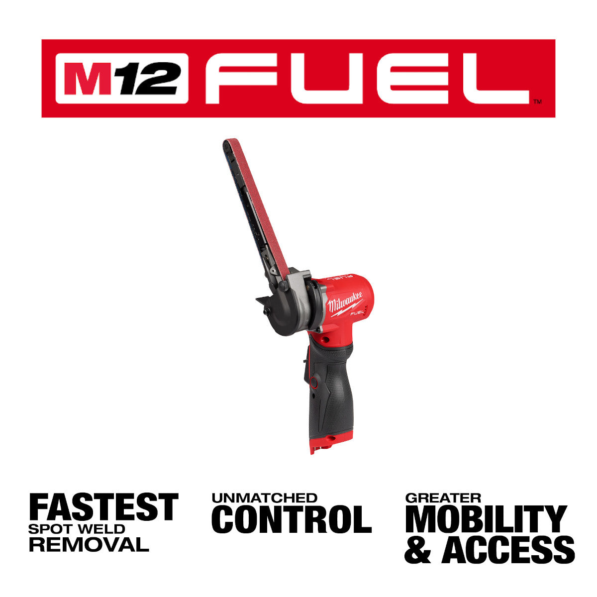 Milwaukee 2482-20 - Lime à bande M12 FUEL™ 1/2" x 18"