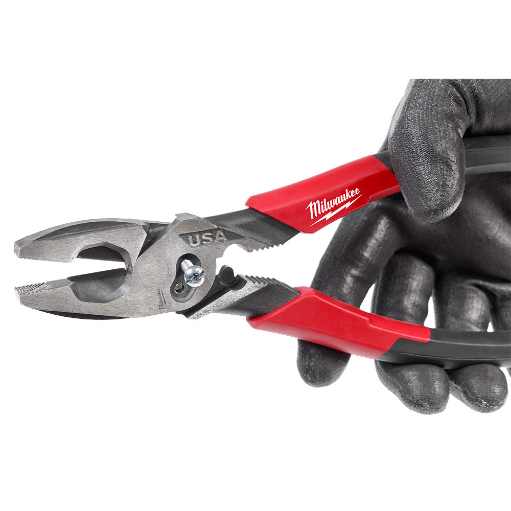 Milwaukee MT550C - 9" Lineman's Comfort Grip Pliers w/ Crimper and Bolt Cutter (USA)