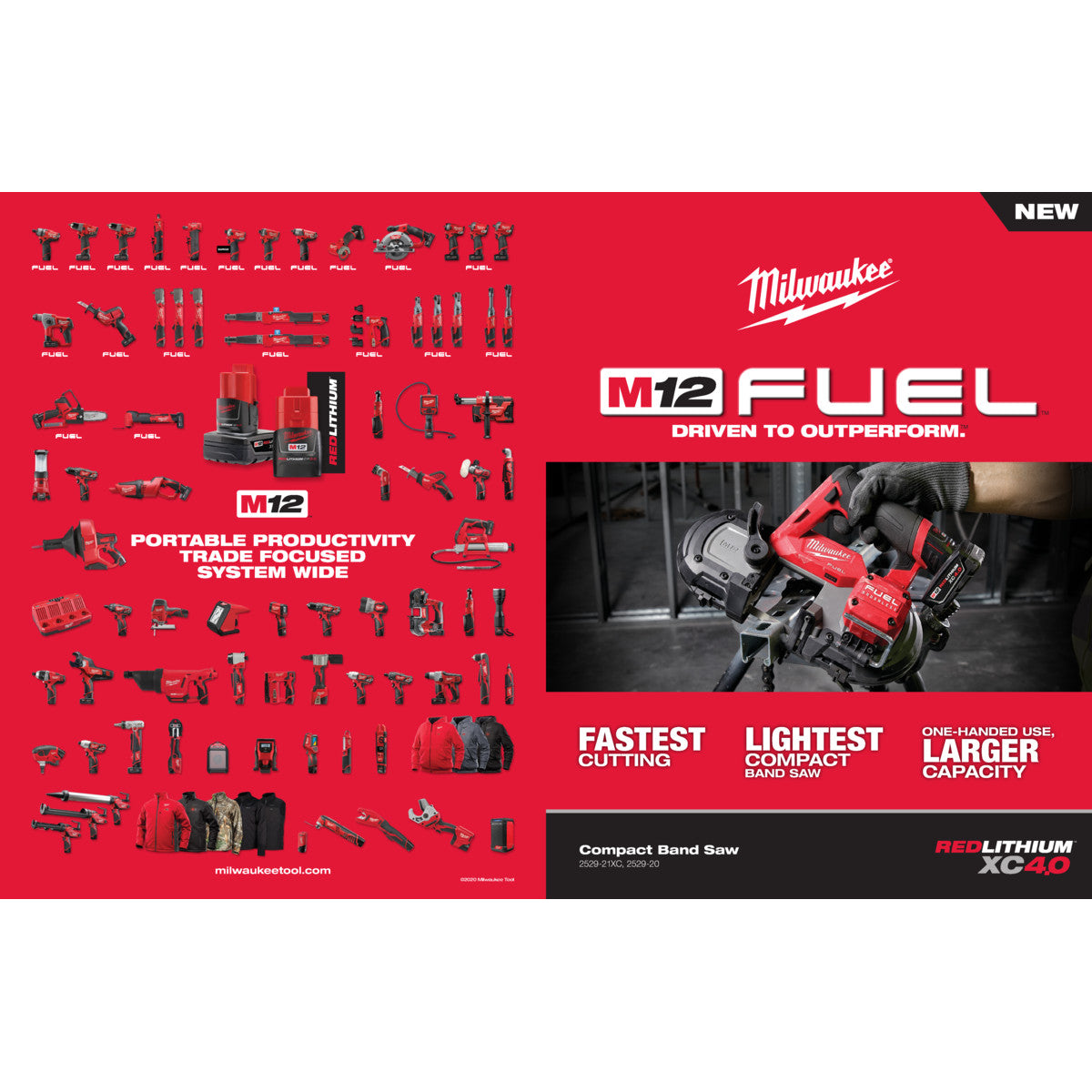 Milwaukee 2529-20 - M12 FUEL™ Kompakt-Bandsäge