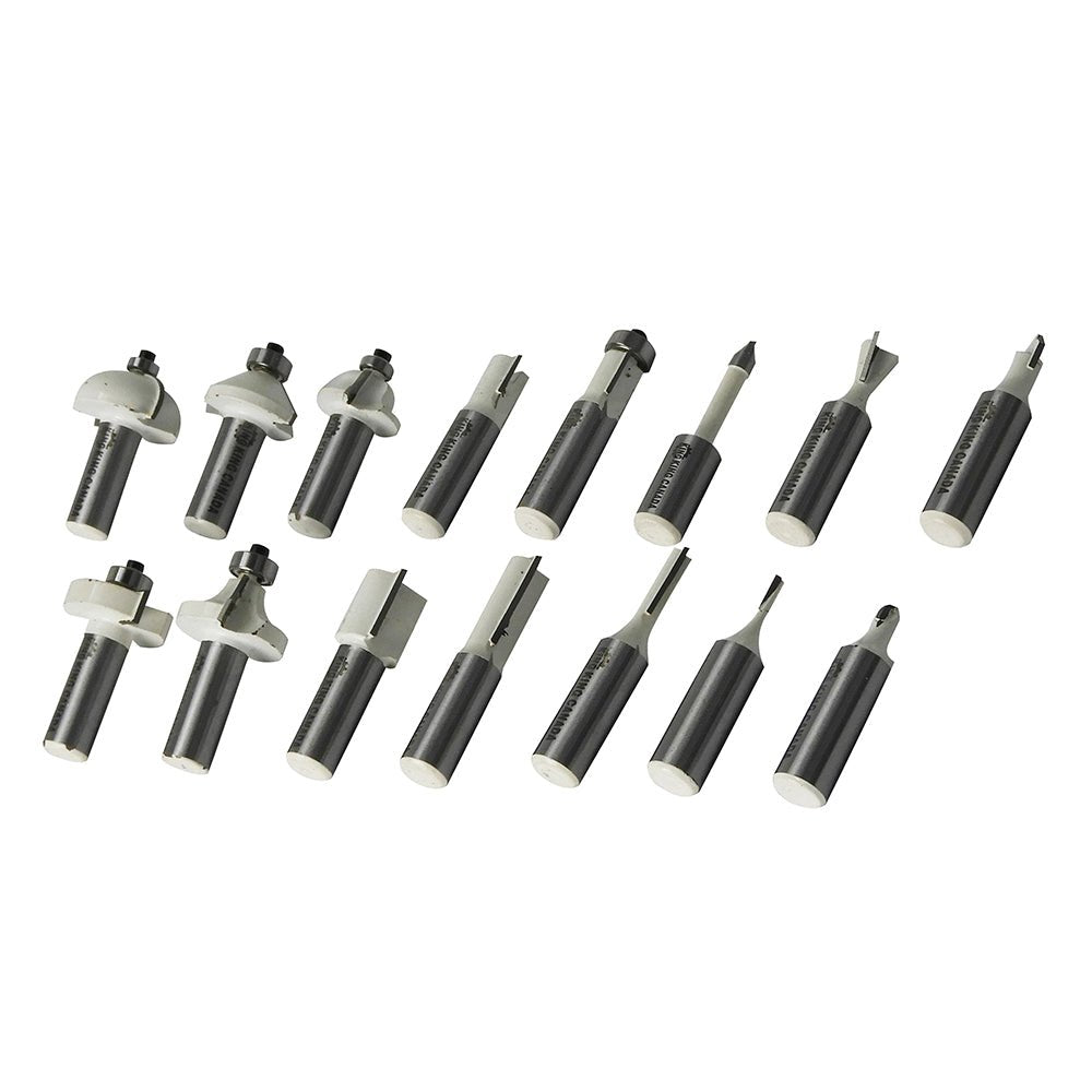 KING 15PC ANTI-KICKBACK CARBIDE ROUTER BIT SET KING CANADA