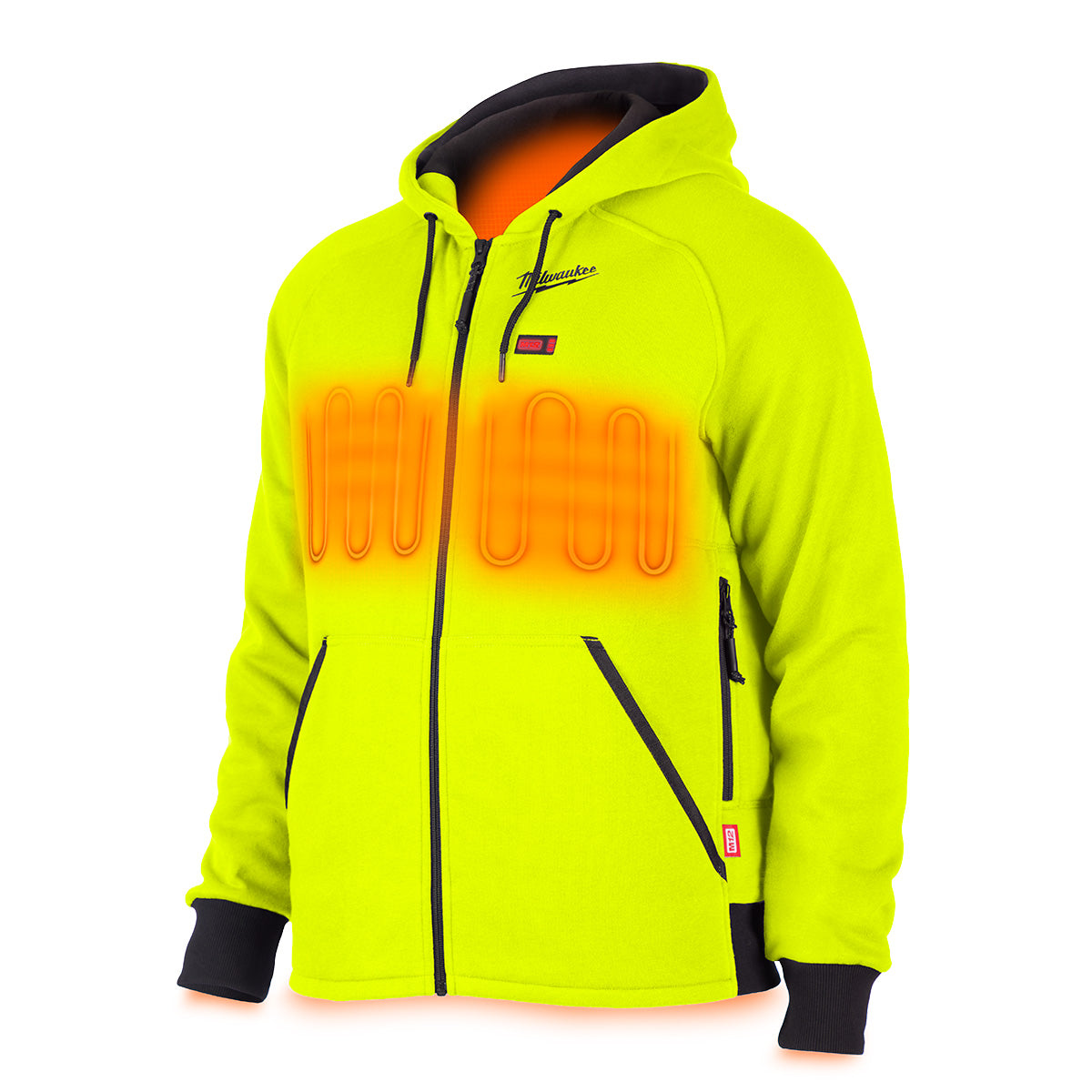 Milwaukee 306HV-202X - M12™ Beheizter Hoodie Hi-Vis 2X